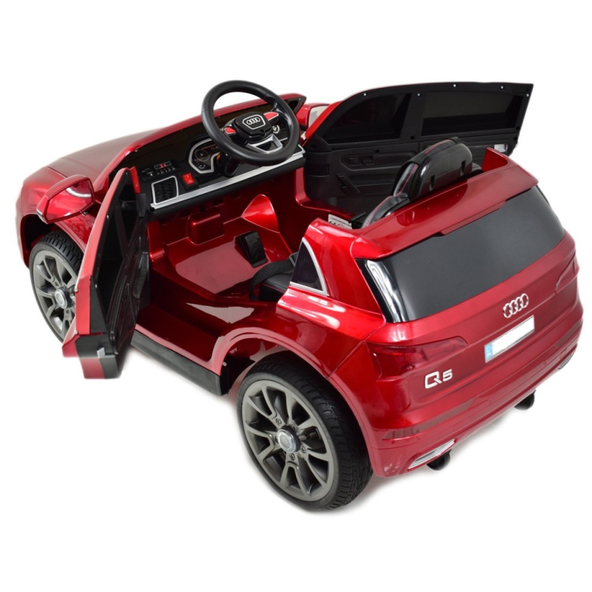 Auto na Akumulator AUDI Q5 Czerwony Lakier Otwierane Drzwi